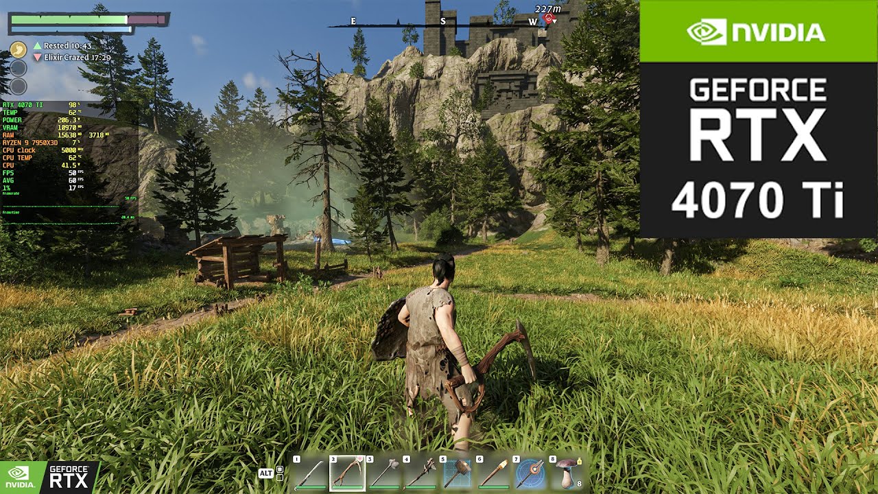 Enshrouded 4K Ultra Benchmark | RTX 4070 12GB + R9 7950X3D | RTX ON & DLSS ON