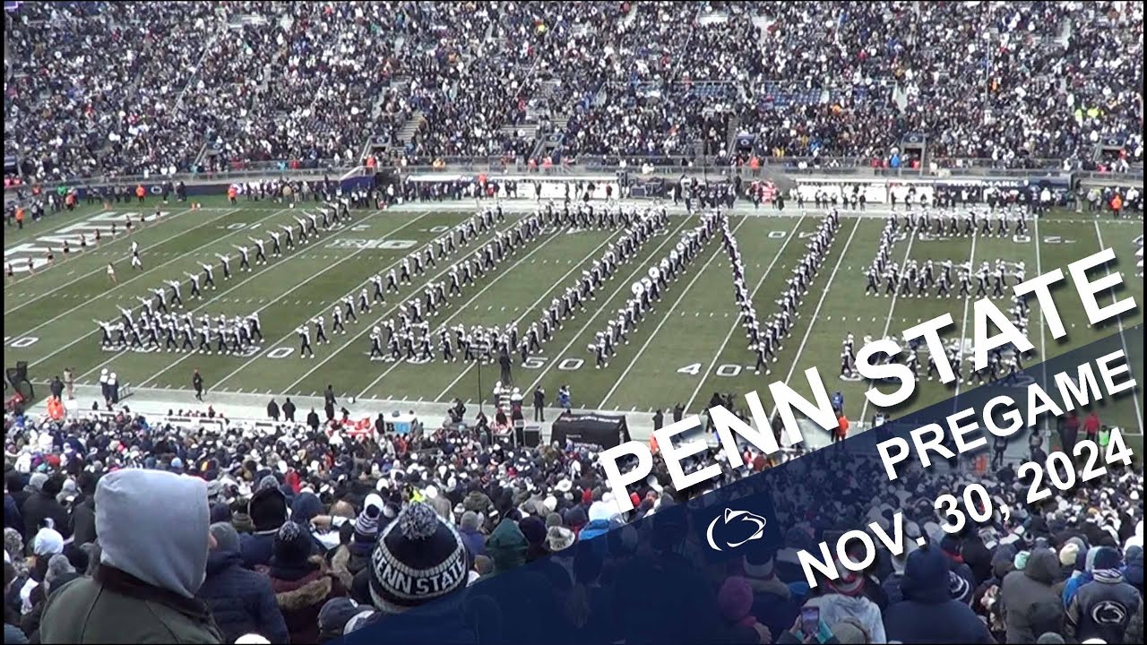 The Penn State Blue Band pregame show.  11/30/2024.