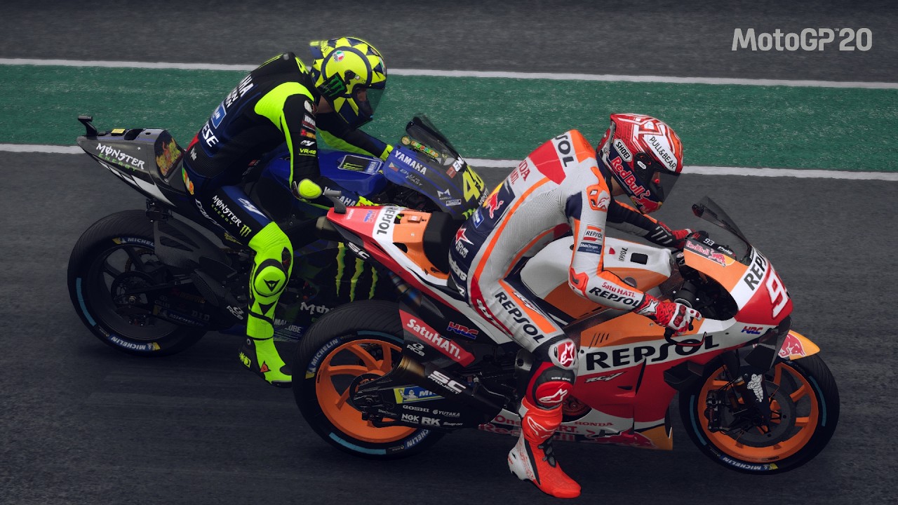 VALENTINO ROSSI VS MARC MARQUEZ SACHSENRING JERMAN