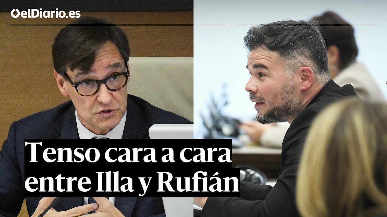 El tenso CARA A CARA entre RUFIÁN e ILLA en la comisión de las mascarillas del CONGRESO
