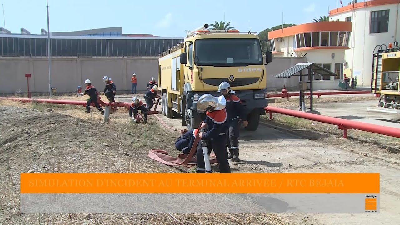 SIMULATION D'INCIDENT AU TERMINAL ARRIVEE RTC BEJAIA