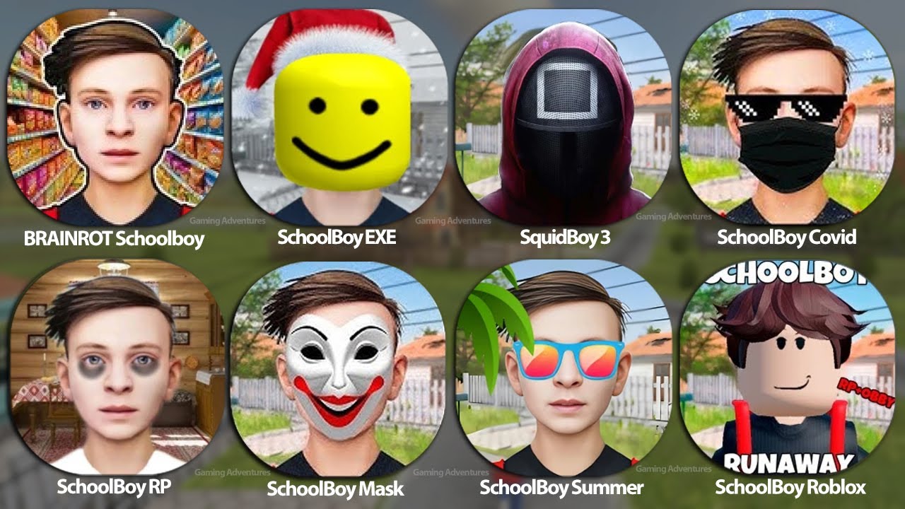 Schoolboy Runaway RP + OBBY (UPDATE WITH TIME) | Minecarft Mode | SchoolBoy Squid | BRAINROT School