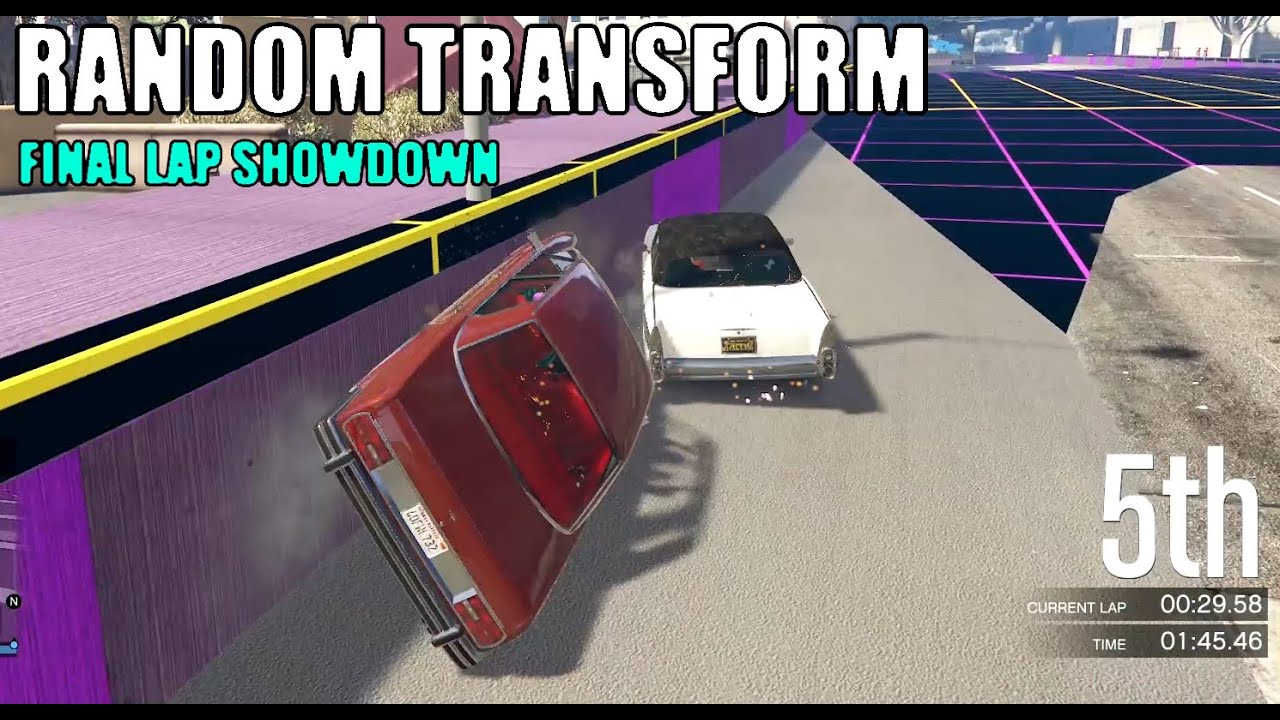 GTA V Online Random Transform Racing - SHOWDOWN ON THE LAST LAPS