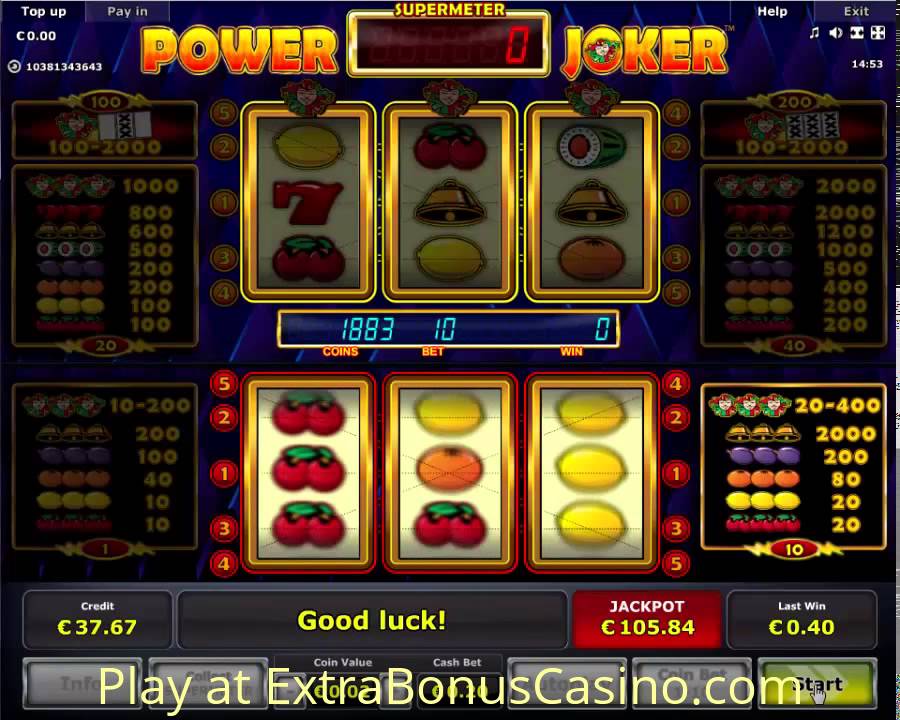 Power Joker Slot - Free Novomatic Casino games