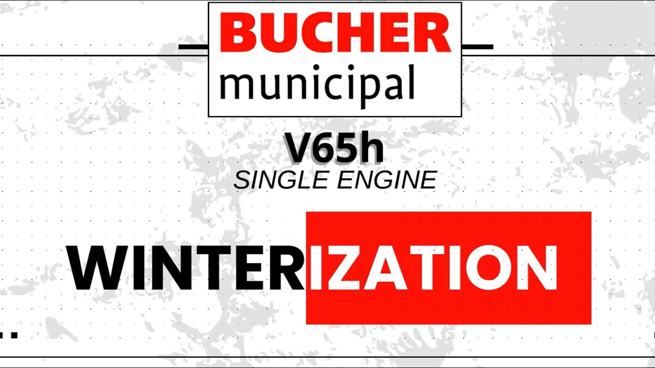 Bucher V65h Street Sweeper Winterization | Full Guide