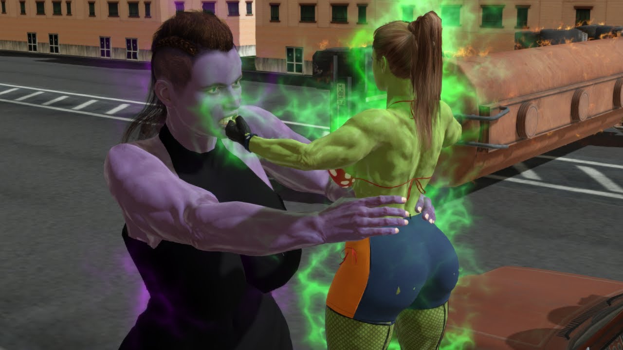 She hulk transformation #9 (she hulk vs she thanos)