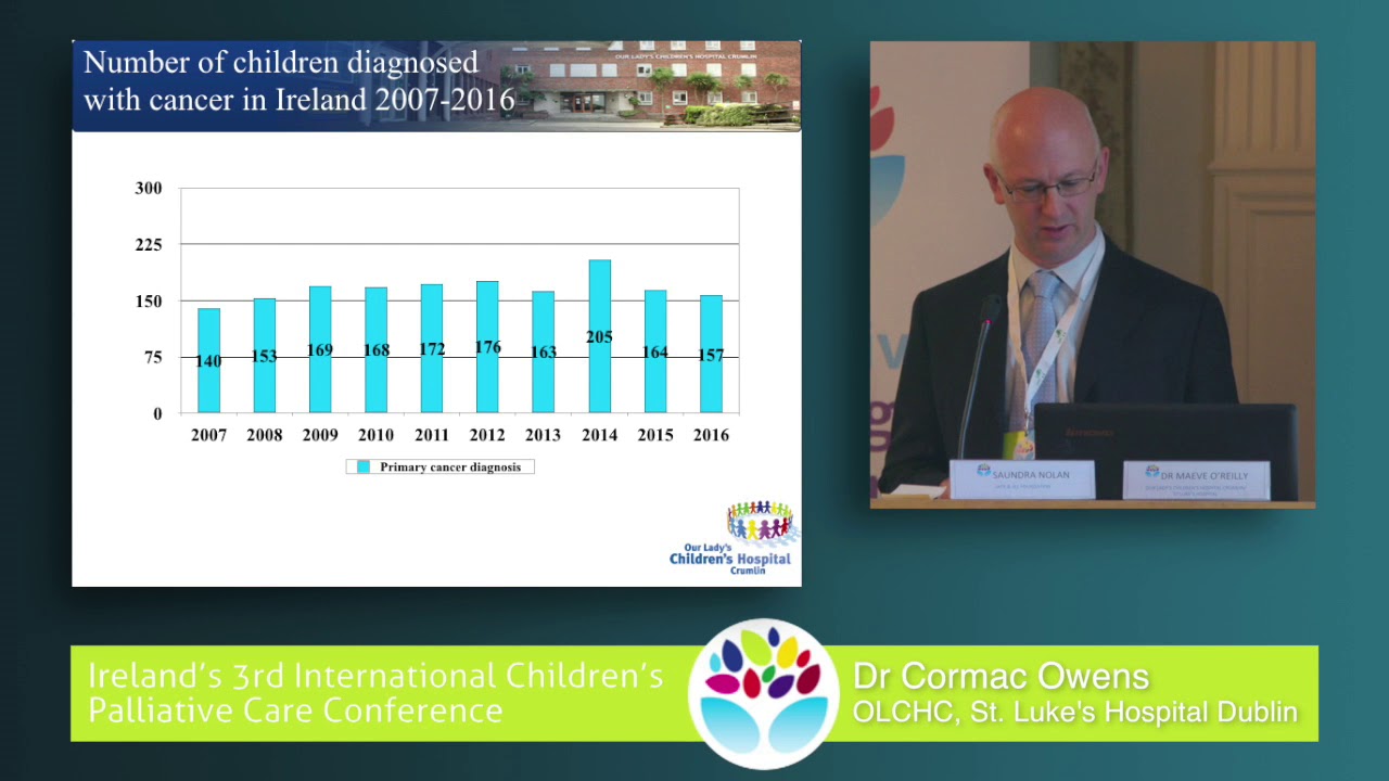Dr Cormac Owens -The use of palliative chemotherapy in children with advance cancer – benefits and