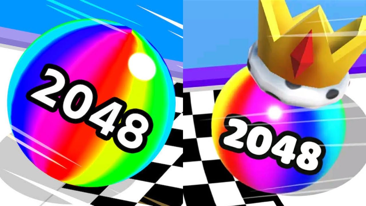 2048 | Ball Run 2048 Merge Number vs Ball Merge 2048 #cutiepie22yt