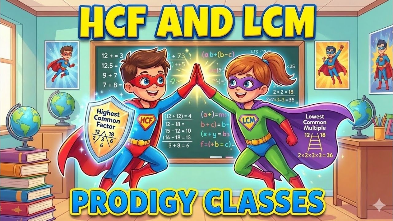 ​Superpower Your Math! 🦸‍♂️ Master HCF and LCM (Complete Concept) | Prodigy Classes
