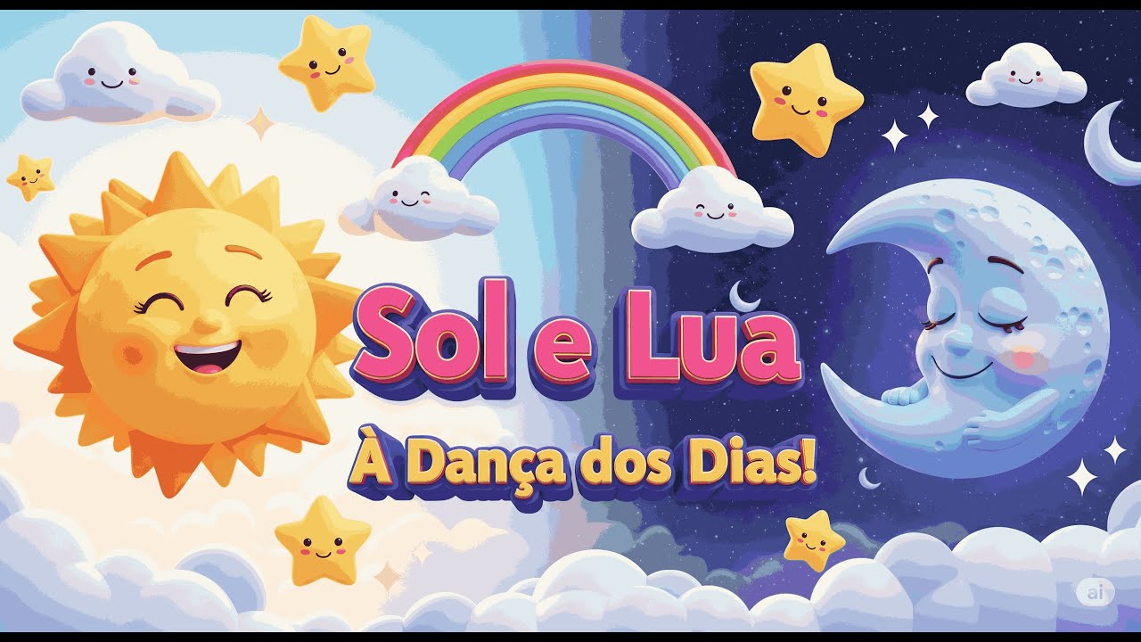 🌞🌙 Sol e Lua: A Dança dos Dias! | Música infantil divertida para aprender os dias da semana! 🎶✨