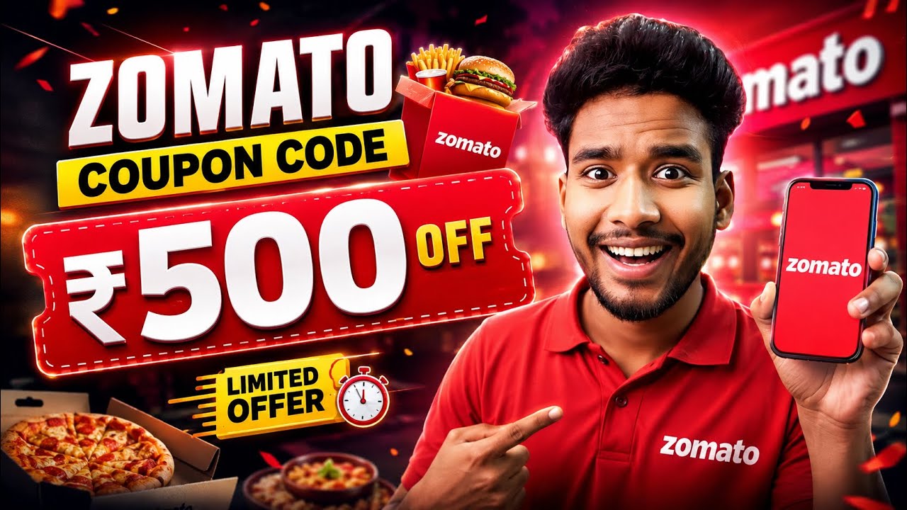 🔥 Zomato Coupon Code Today 🍔 | Zomato New Offer 🎁 Zomato Today Offer ⚡ Best Food Deals