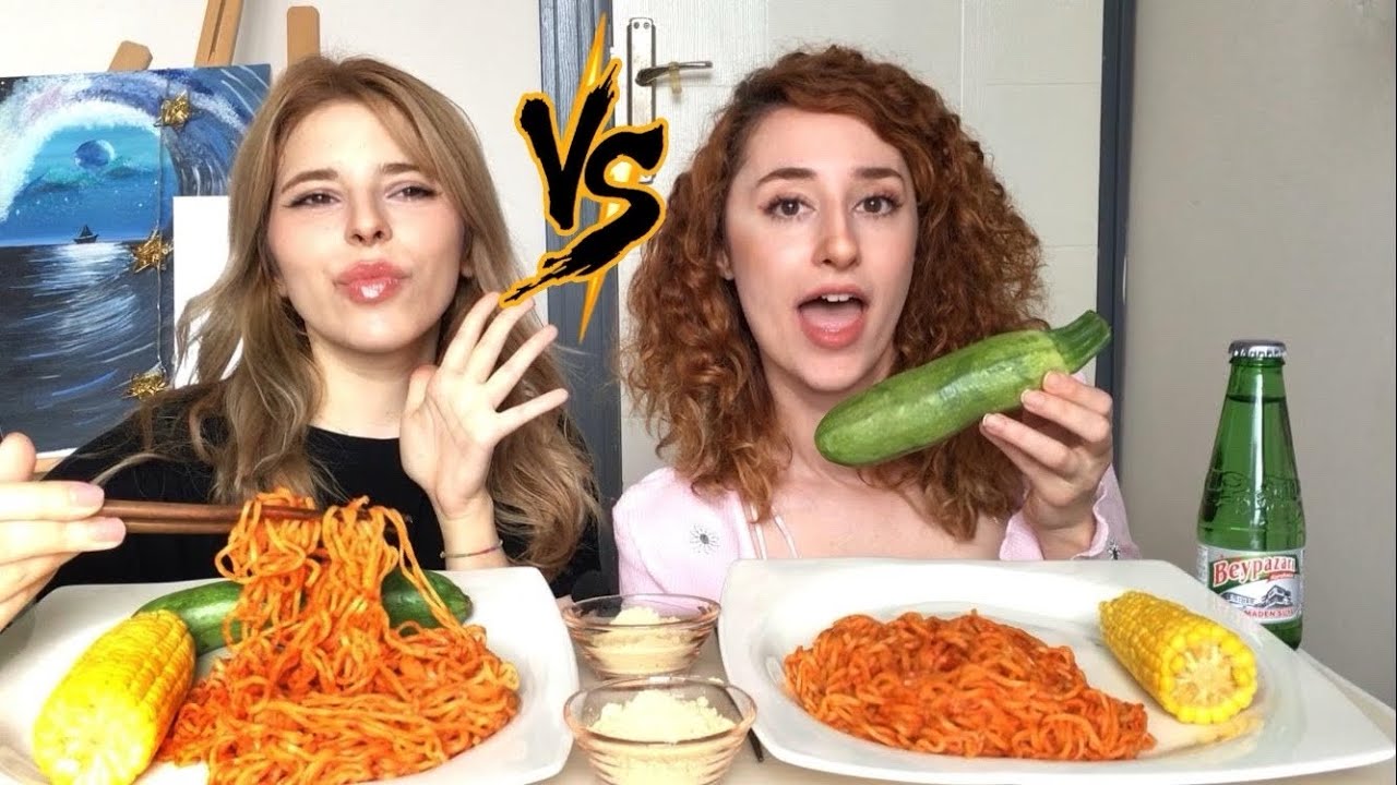 BOĞULANA KADAR YARIŞIYORUZ 😂 İLK BİTİREN KAZANIR!! | MUKBANG