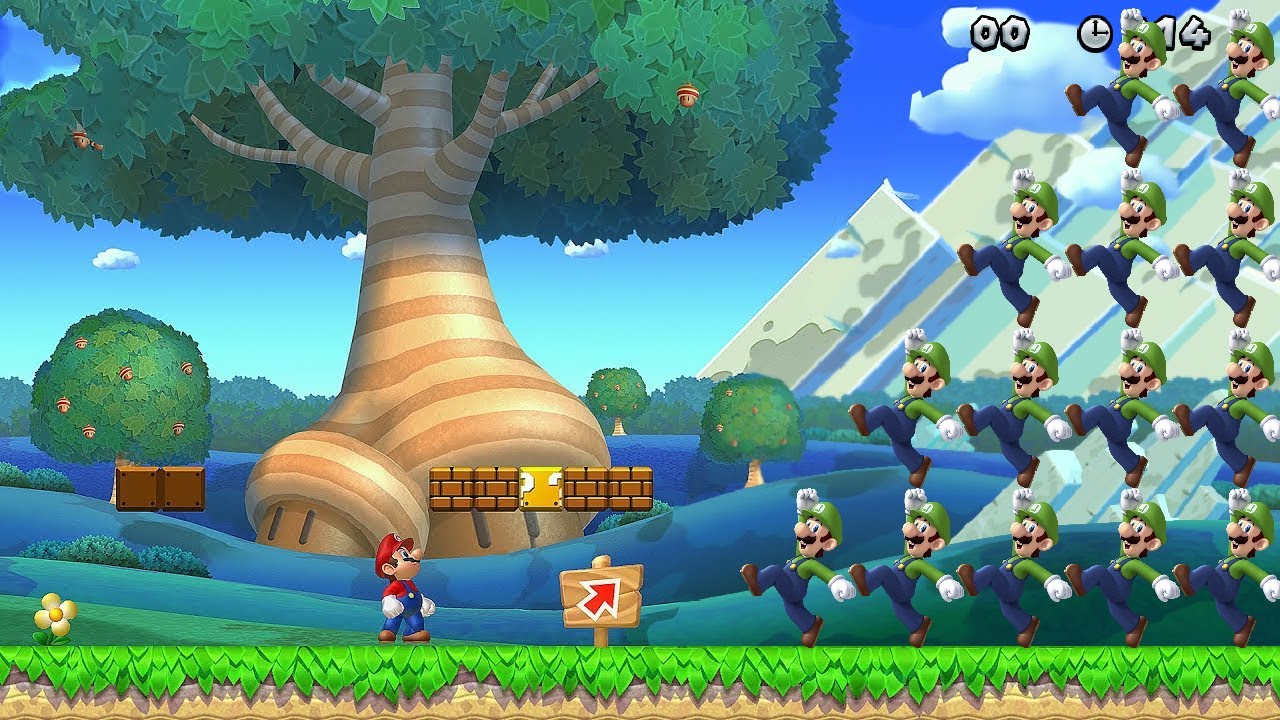 Can Mario Jump Over 999 Luigis in New Super Mario Bros. U?