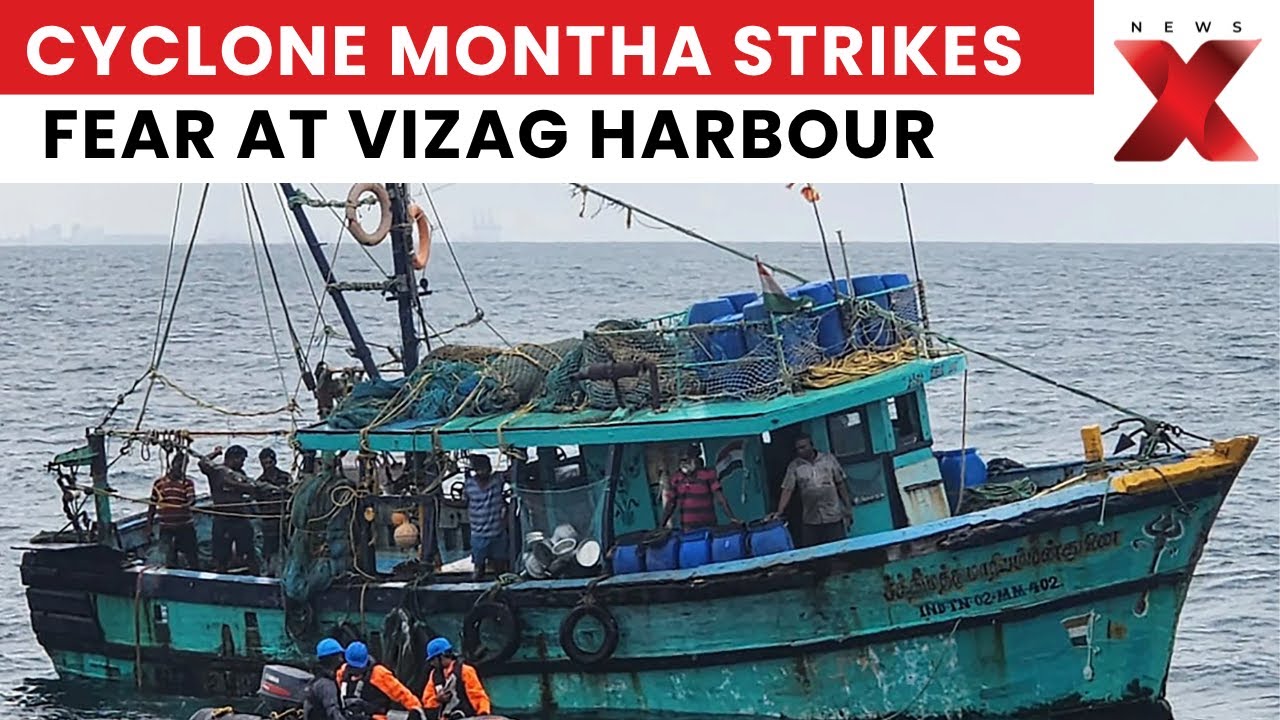 Cyclone Montha: Fishing Boats Halted at Vizag Harbour as Andhra Coast Prepares