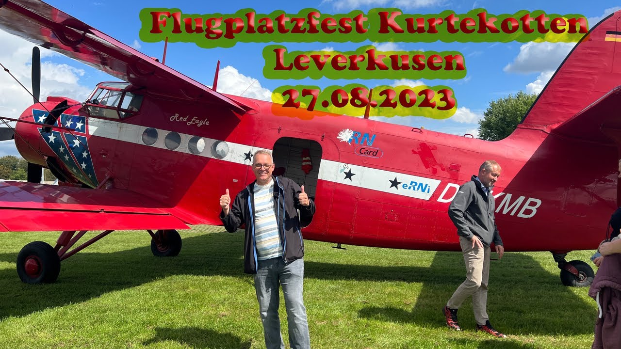 Flugplatzfest Kurtekotten Leverkusen - Flug mit der Antonov Morlock Motors DMAX Roter Baron