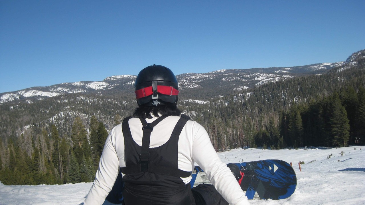 Snowboarding at California's Chinese Peak