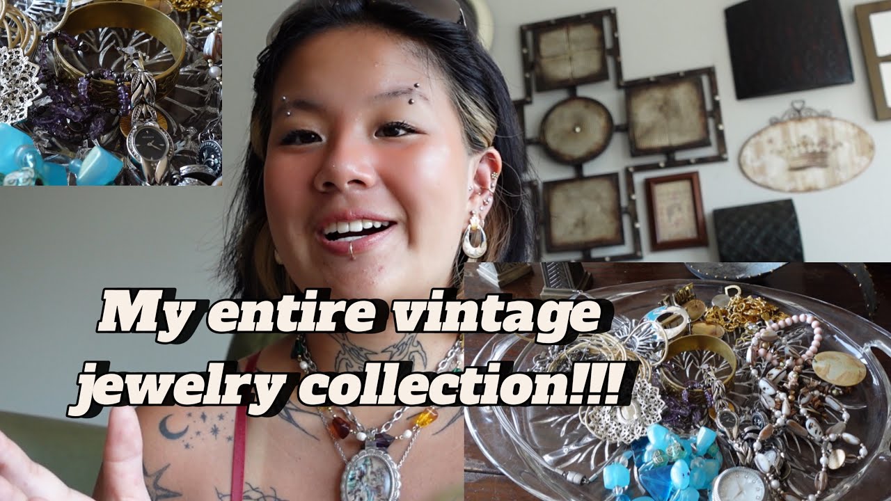 My entire jewelry collection, vintage jewelry collection, jewelry tour