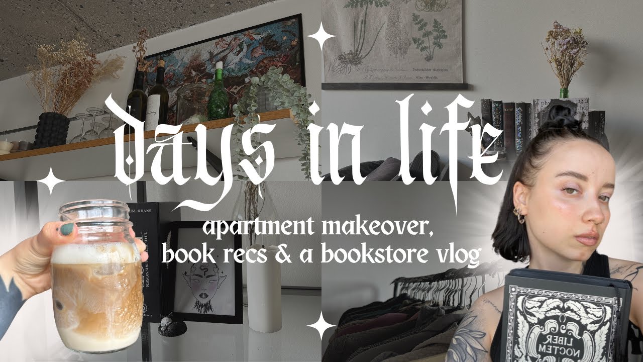 apartment makeover & bookish vlog ⋆✴︎˚｡⋆ aesthetic redo, strawberry iced latte, cozy reads & more!