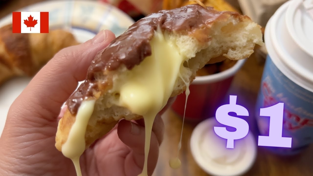 24 Hours Eating ONLY Tim Hortons Menu Items in Canada 🇨🇦🍩☕