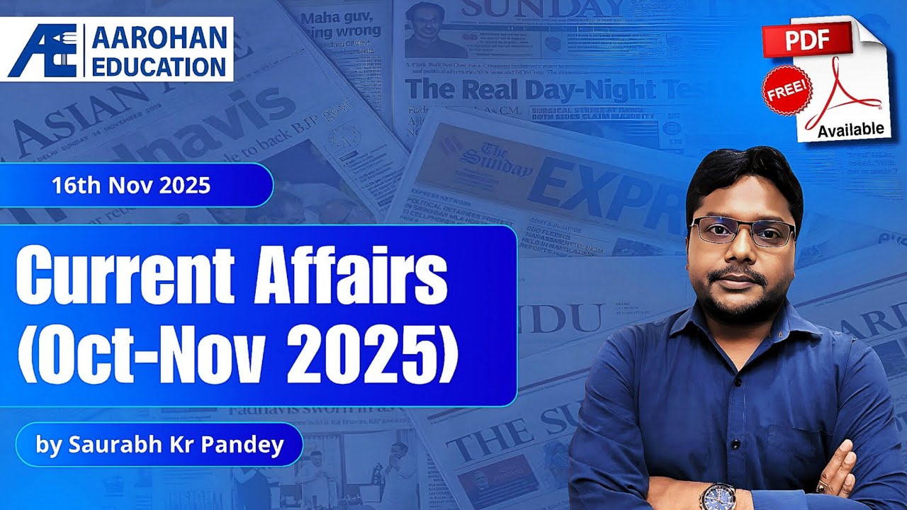 16th Nov 2025 Current Affairs (Oct-Nov 2025) by Saurabh Kr Pandey