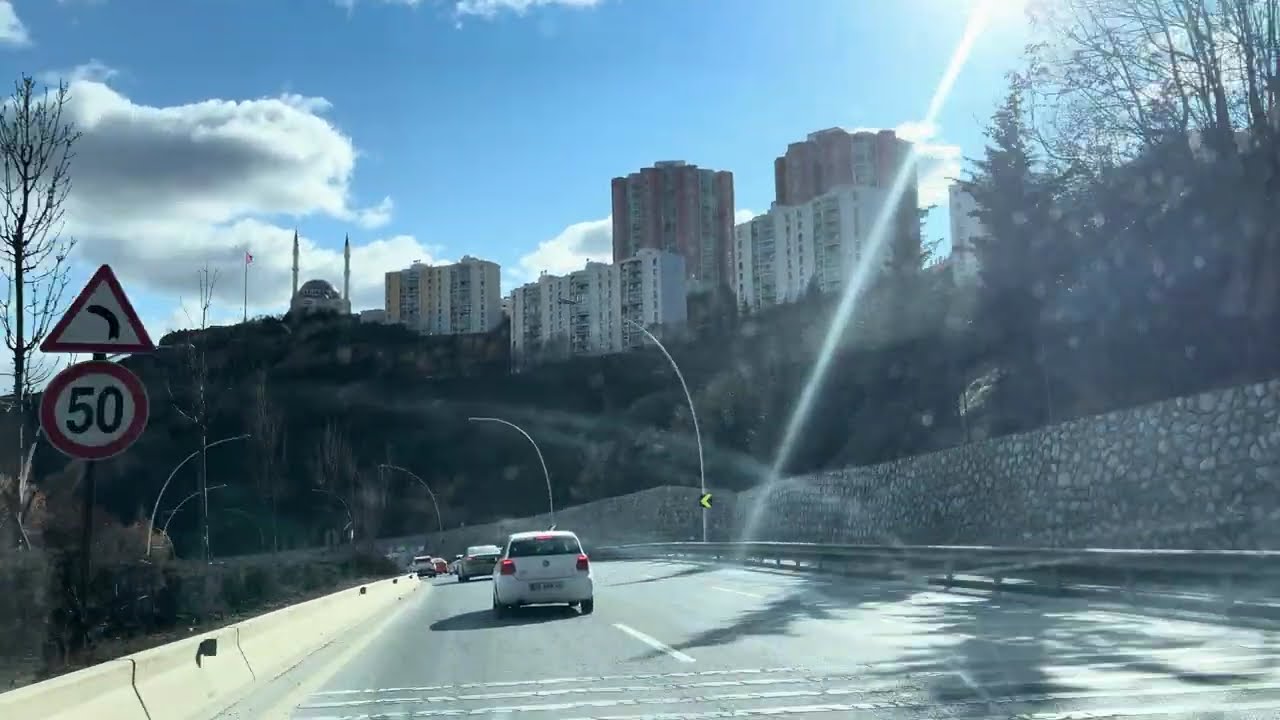 Güneşli Bir Kış Günü Pursaklar-Havalimanı Yolu-Konya Yolu 