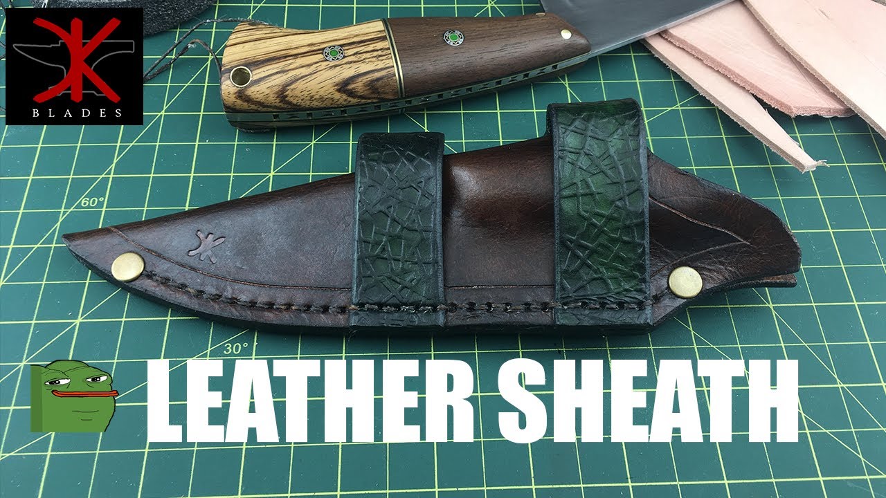 Making a leather knife sheath