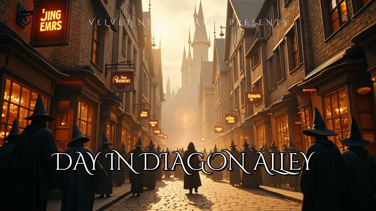 Harry Potter | Day in Diagon Alley | Study & Focus | Hogwarts Ambience & ASMR