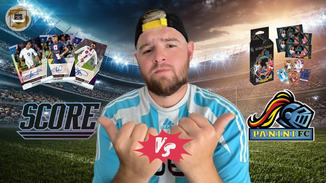 ⚽Duel d'ouverture carte football panini score ligue 1 vs panini fc ⚽