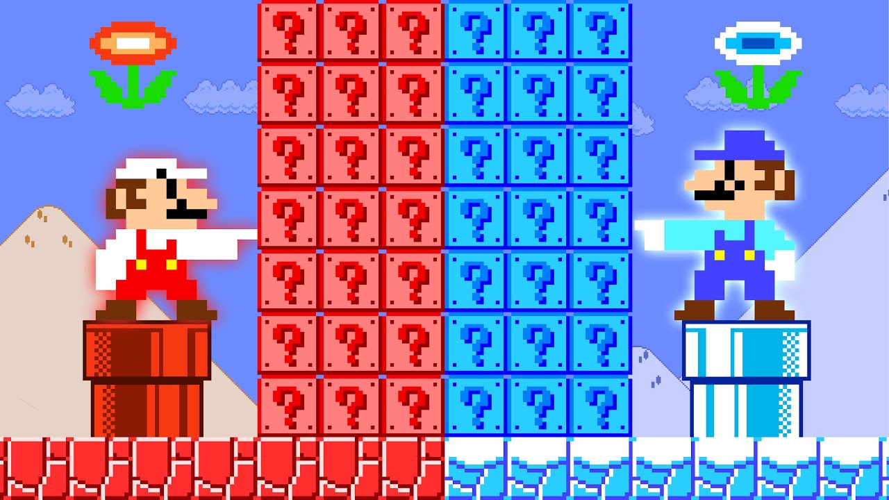 HOT and COLD Prison: What If Everything Mario Touches Turn Into Fire and Iced? | 2TB STORY GAME