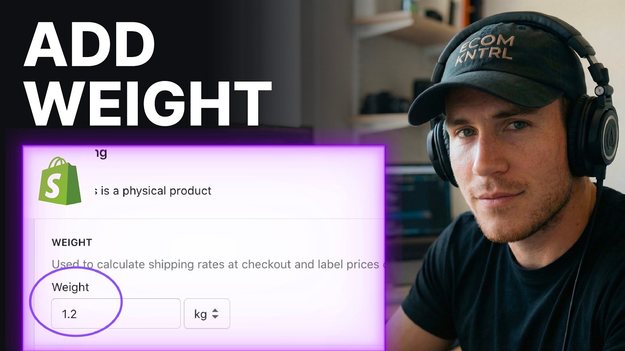 How to Add Weight to Products in Shopify (2026) | Products