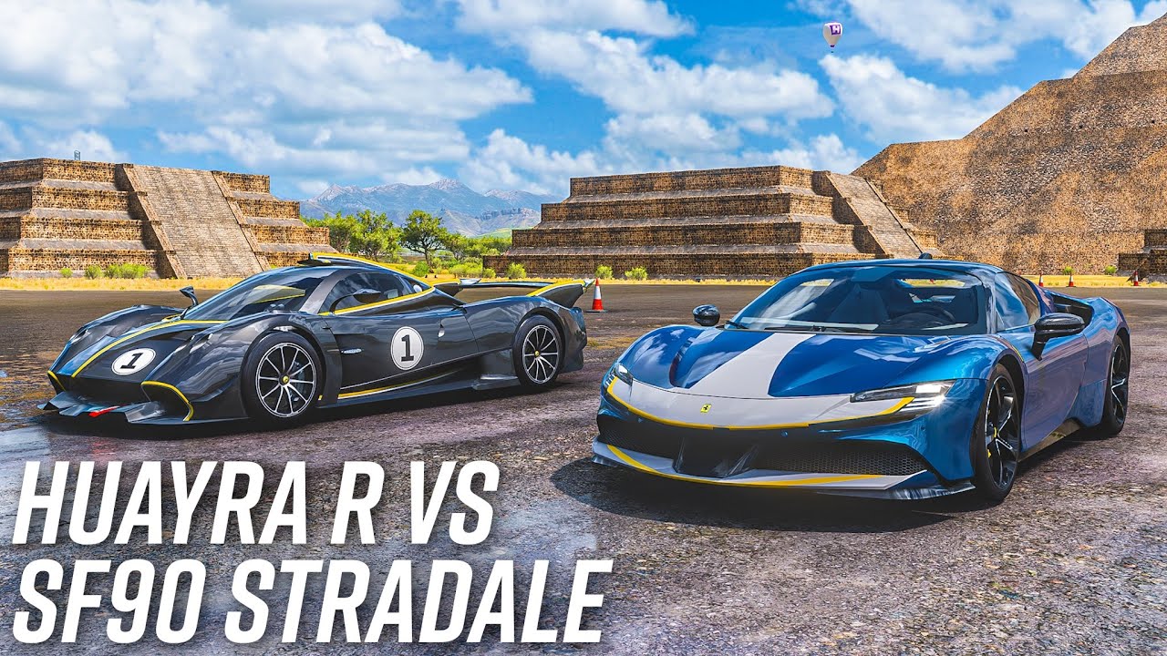 Pagani Huayra R vs Ferrari SF90 Stradale | Forza Horizon 5