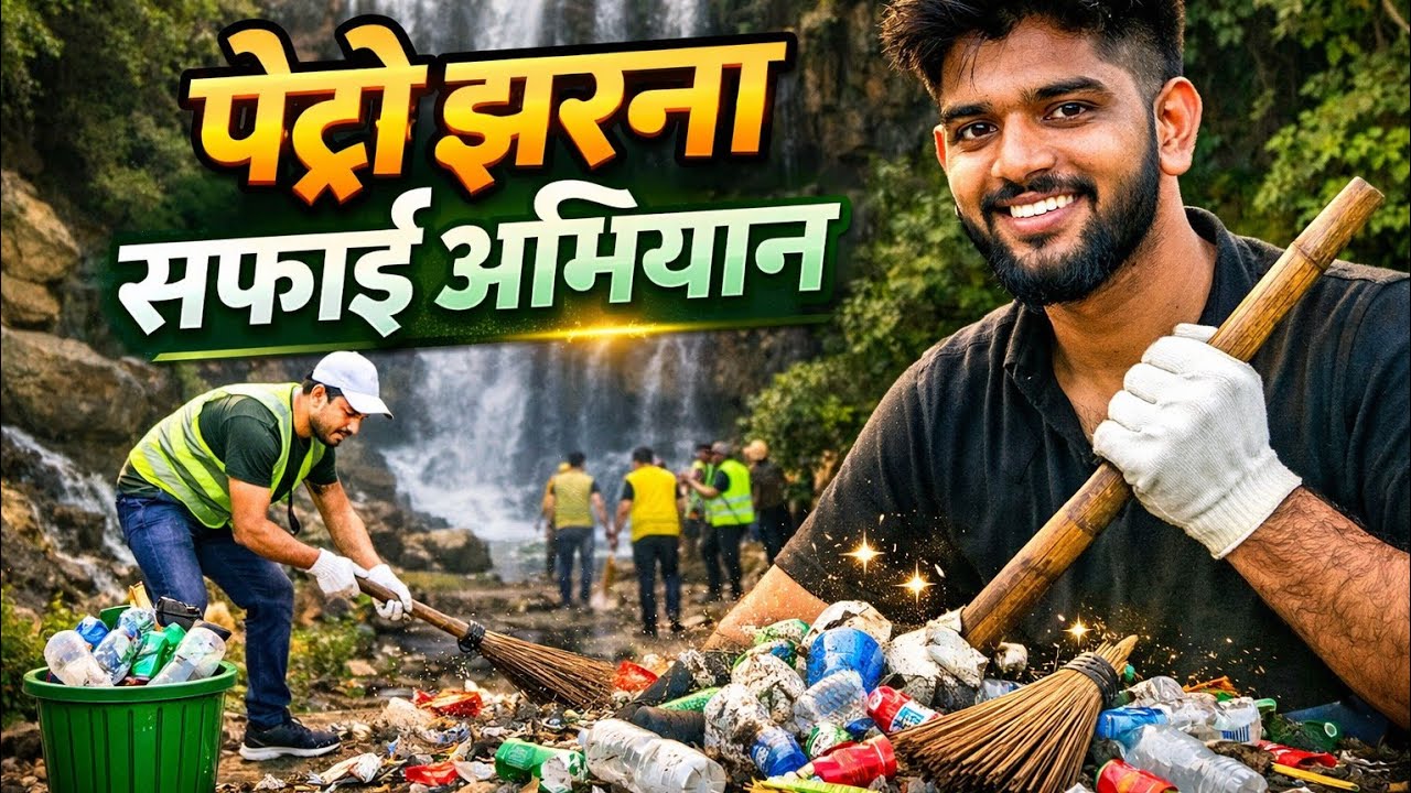 पेट्रो झरना सफाई अभियान पार्ट 2 | मंदिर के पास ऐसी हरकत क्यों? @ChanduYdv0 