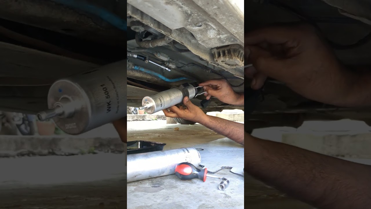 How to change fuel filter BMW 520d #cartec #cartecvlogs #bmw520d