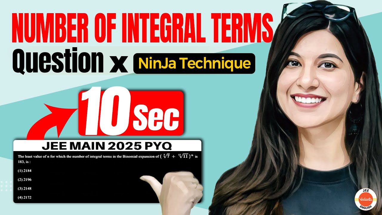 Short-Trick To Find Number Of Integral Terms | Binomial Theorem |  | JEE 2026 | Namrata Ma'am