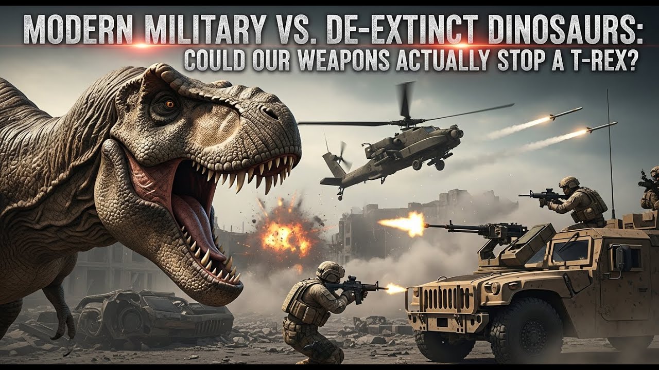 Modern Military vs. De-Extinct Dinosaurs: Could Our Weapons Actually Stop a T-Rex?
