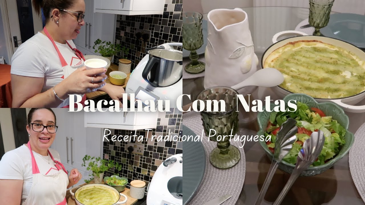 Bacalhau Com Natas Na Bimby - Receita Tradicional Portuguesa 🇵🇹 ….Ficou uma delícia 😋
