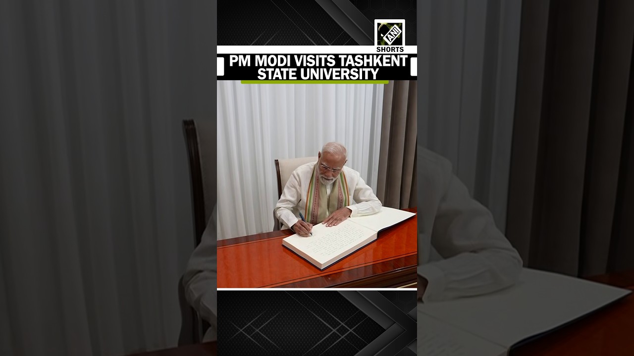 WATCH: PM Modi visits Tashkent State University of Oriental Studies in Uzbekistan