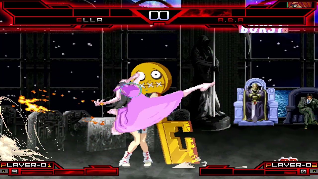 KOF MUGEN Ella VS A.B.A