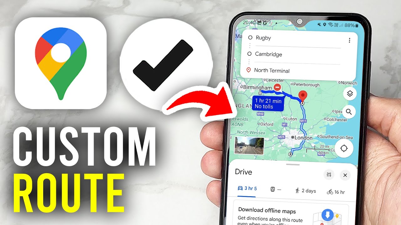 How To Create A Custom Route In Google Maps - Full Guide
