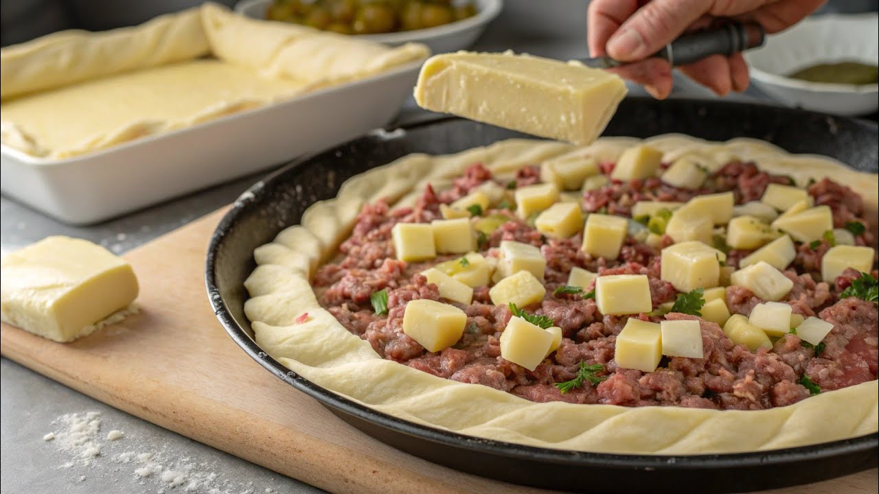 MEAT PIE WITH POTATOES/A SIMPLE Recipe FOR A DELICIOUS PIE!