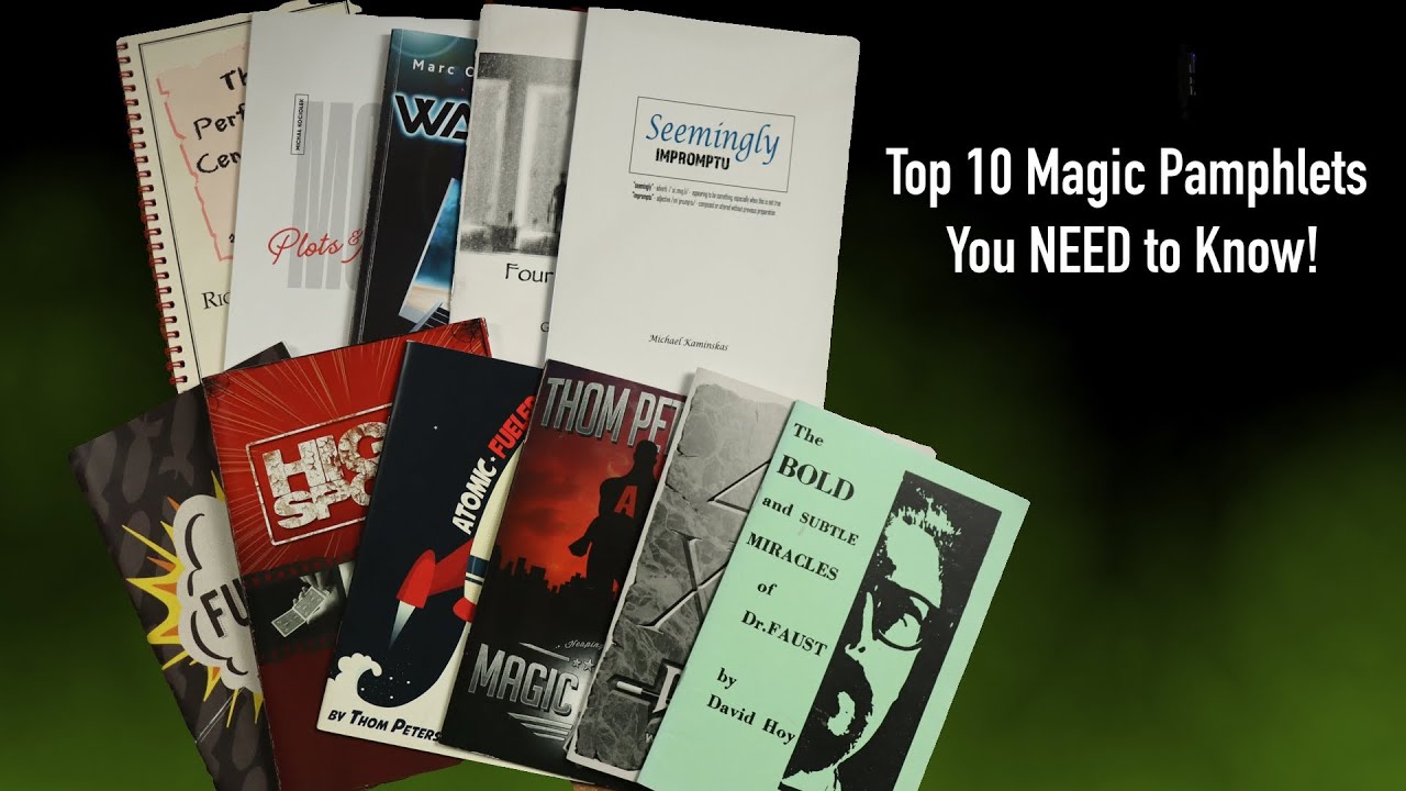 Lessons from my favorite magic booklets