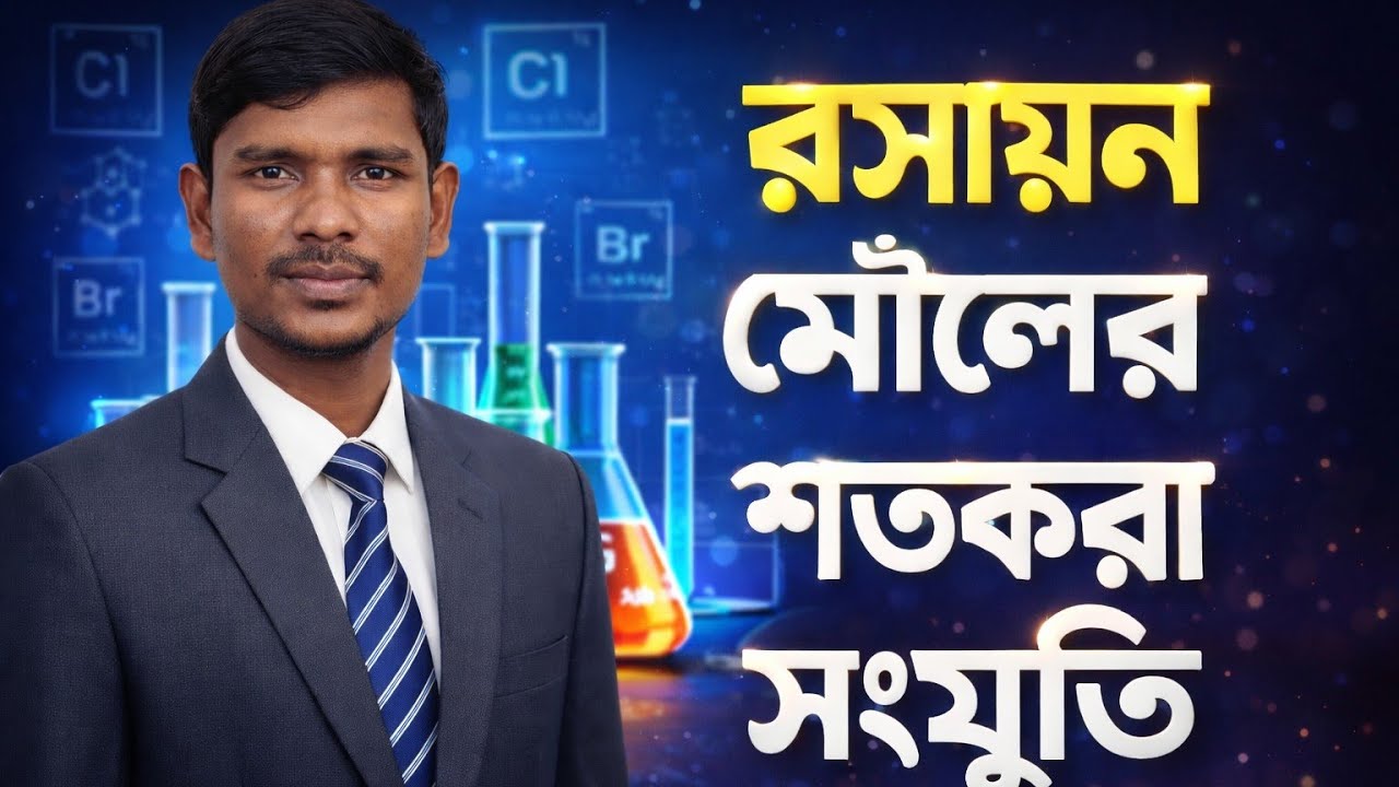 Percentage Composition Chemistry Chapter 6 মৌলের শতকরা সংযুতি নির্ণয় রসায়ন অধ্যায় ৬ km academy 12