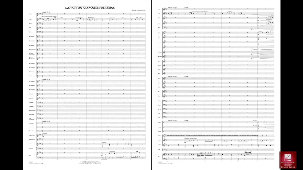 Fantasy on a Japanese Folk Song by Samuel R. Hazo