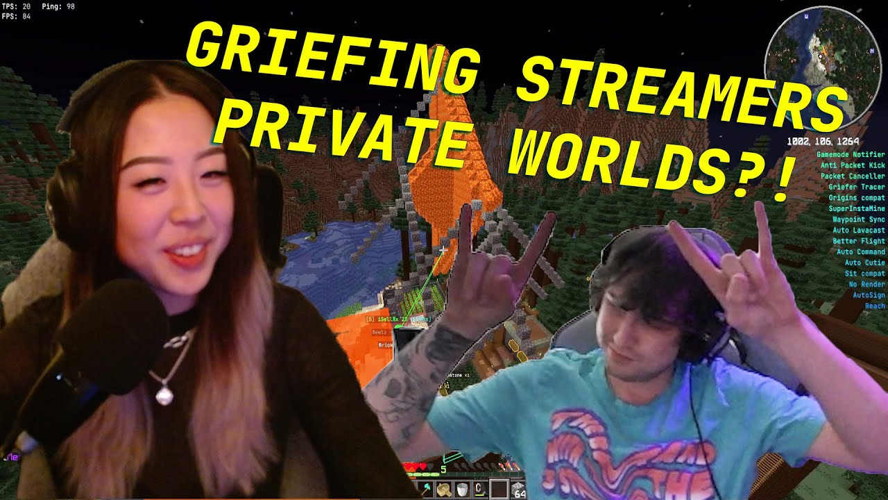 Minecraft Griefing - JOINING STREAMERS PRIVATE WORLDS?! (Episode 46)