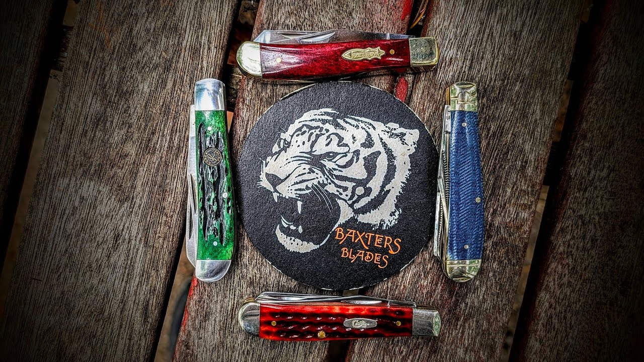 Four Different Mini Trappers: A Comparison Case, Rough Ryder, Roper, and Kershaw Gadsend