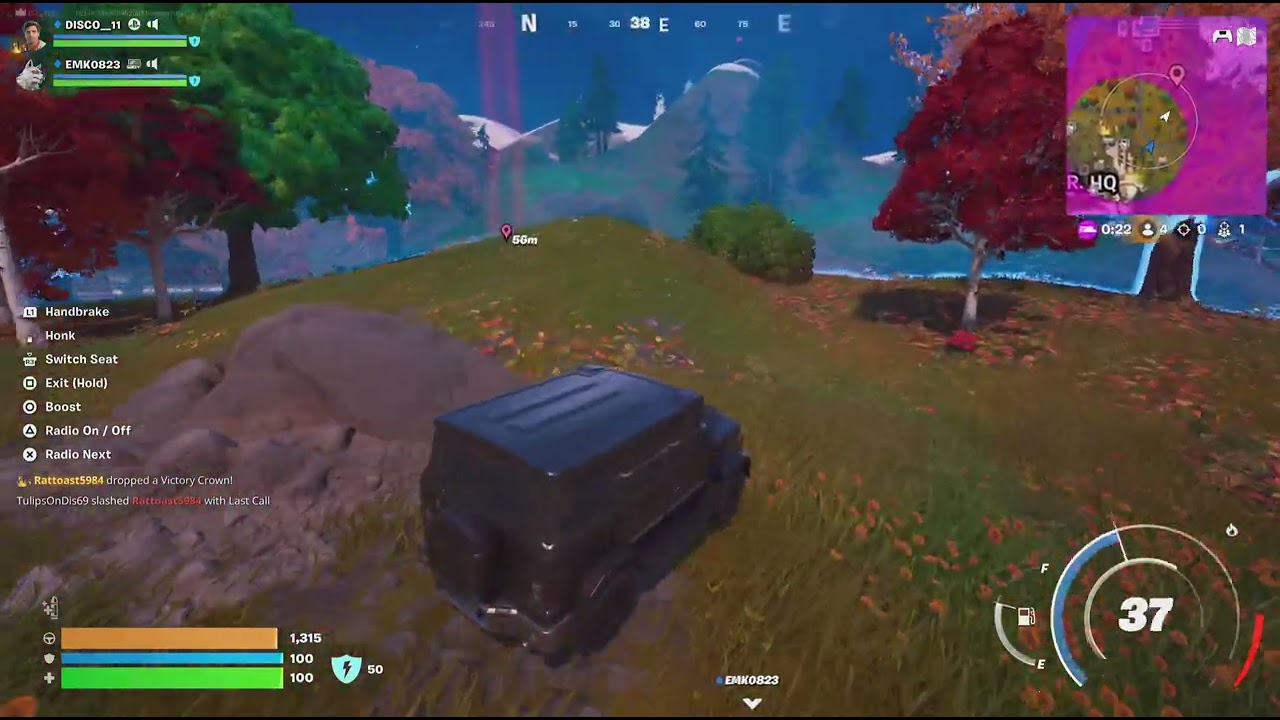 Fortnite Blast U With The Car