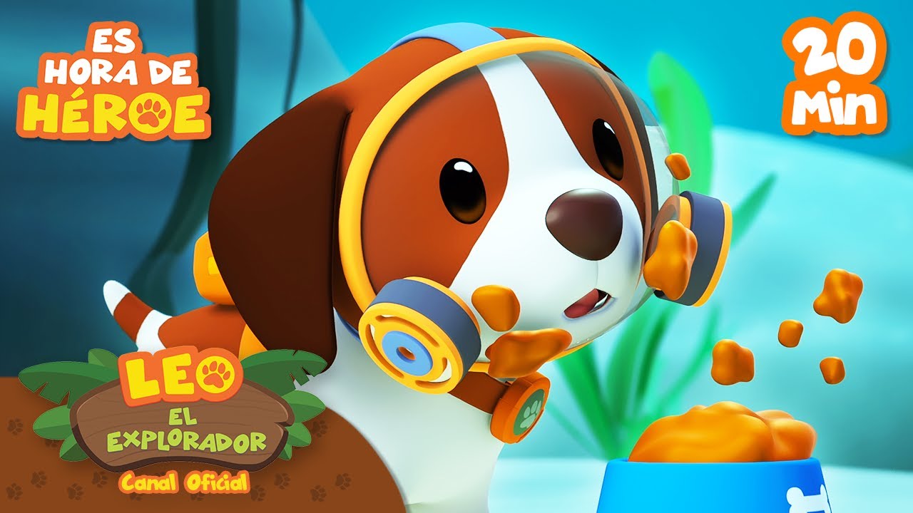 ¡Bajo el agua HÉROE! 🌊🐕 | ¡Es hora de Hero! | Compilación | NUEVA SERIE | Leo, El Explorador | Niños