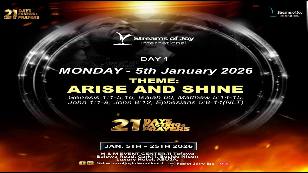 SPECIAL PROPHETIC PRAYERS  FOR YOU TO ARISE AND SHINE