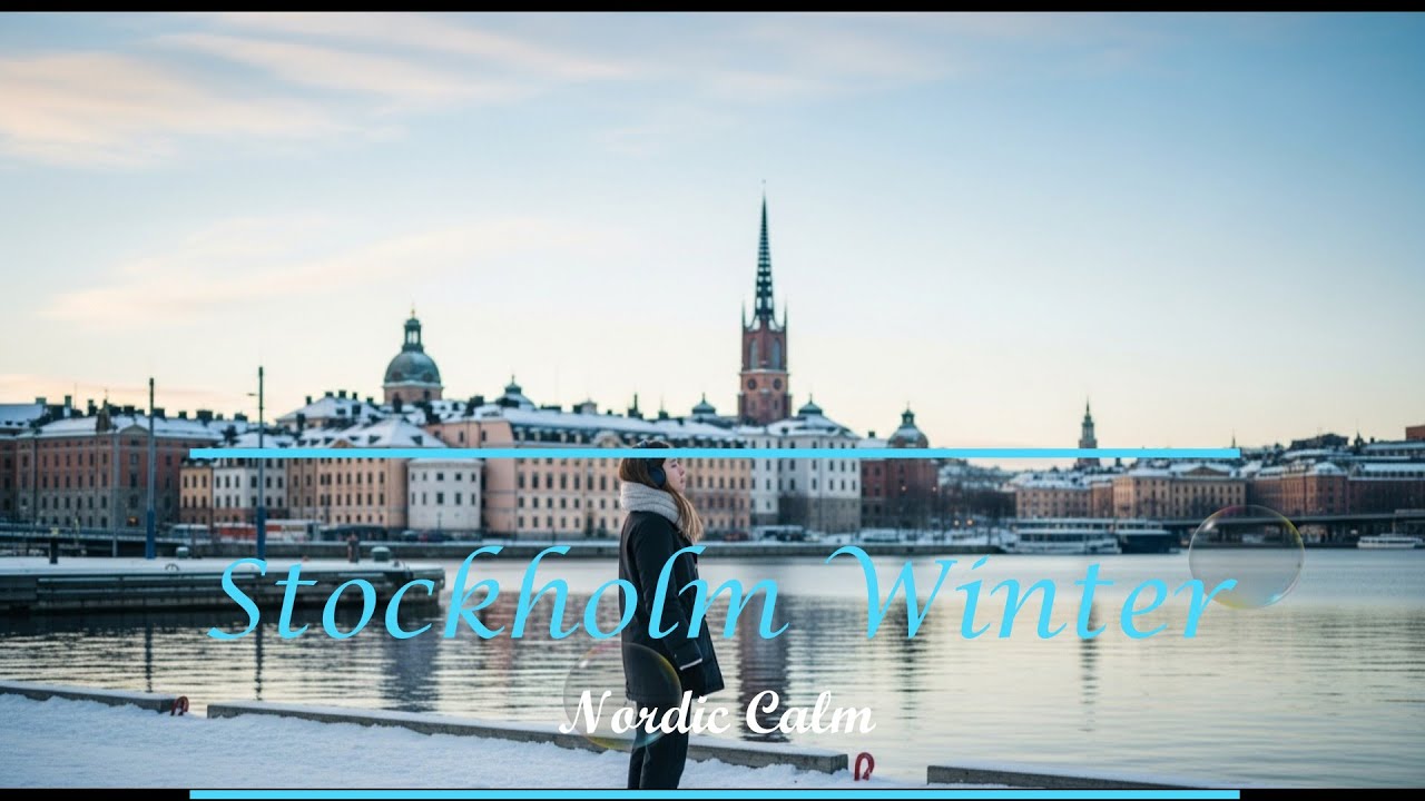 Stockholm Winter Calm ❄️ Chill Lofi with English Lyrics｜Nordic City Vibes