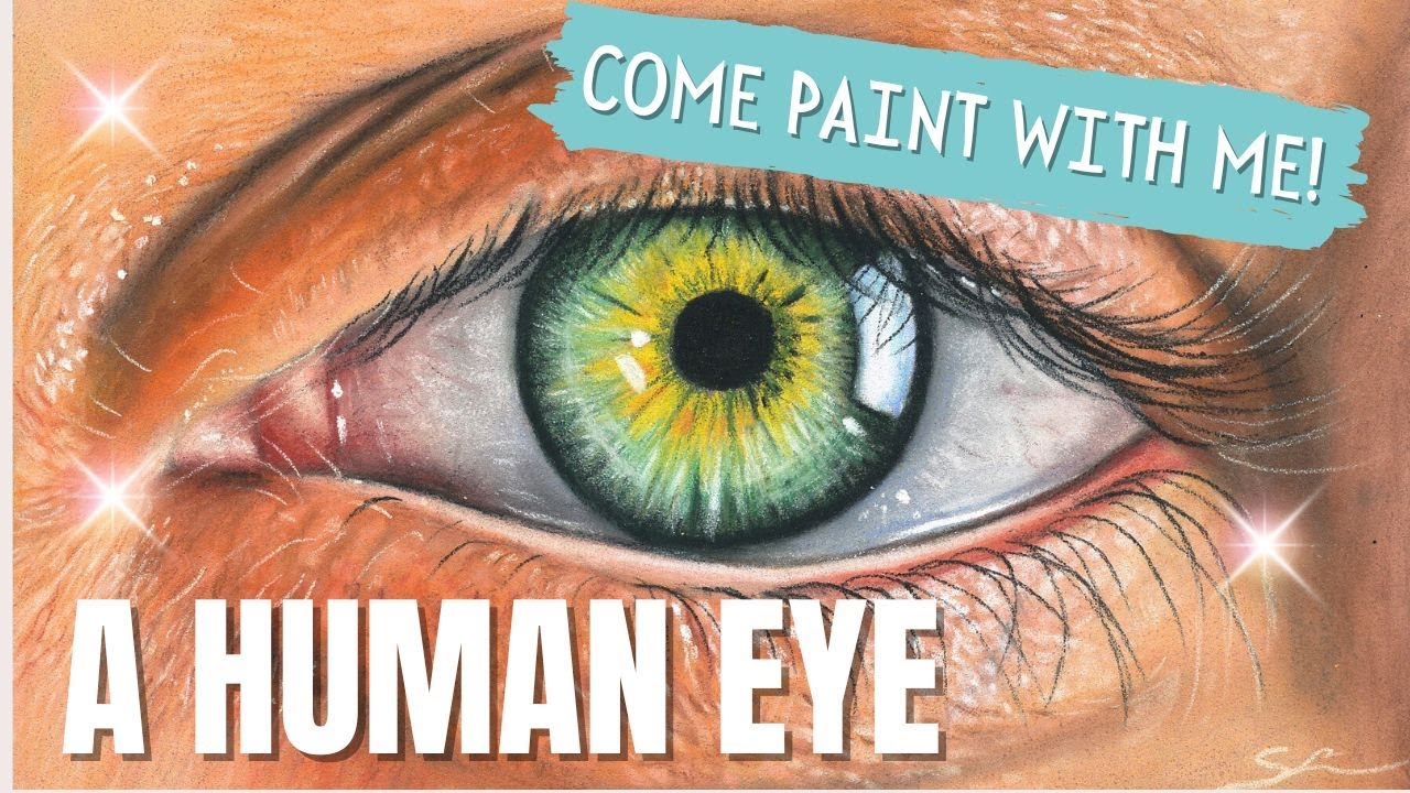 How to Draw a Realistic Human Eye with Pastel Pencils | Beginner Tutorial